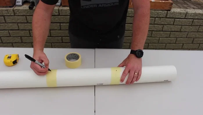 Sand the ends of each pipe piece to smooth out any rough edges.