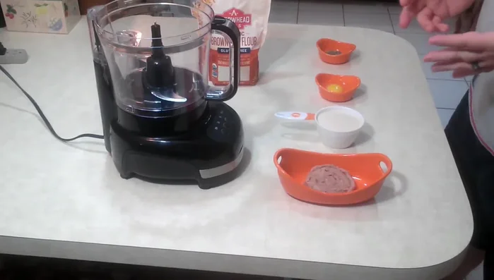 If the mixture is too dry, add a little olive oil to help it bind together.