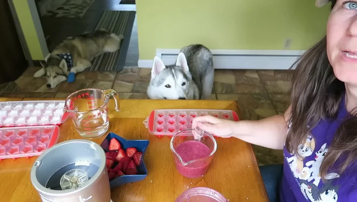 Pour the mixture into a star-shaped ice cube tray.