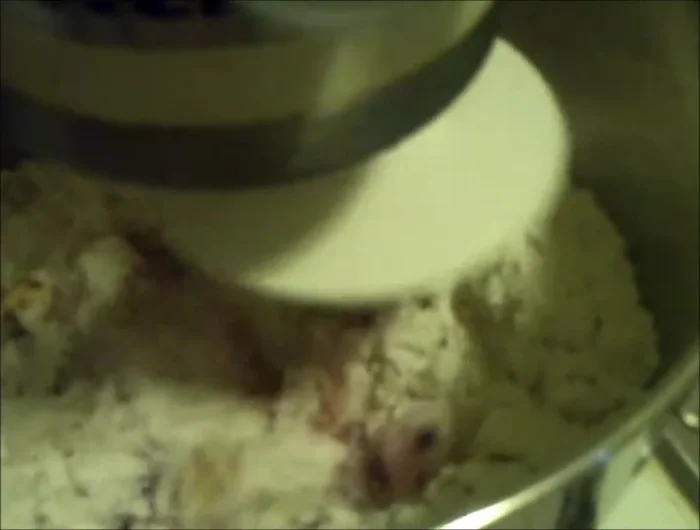 Mix on low speed (speed 1) until ingredients combine.