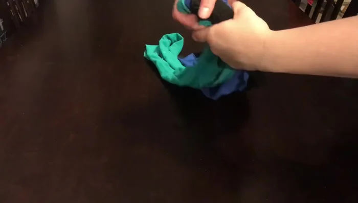 Cut t-shirts into strips.