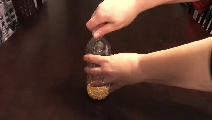 Screw the cap on tightly.