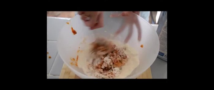 Flour your work surface and knead the mixture until it's no longer sticky.