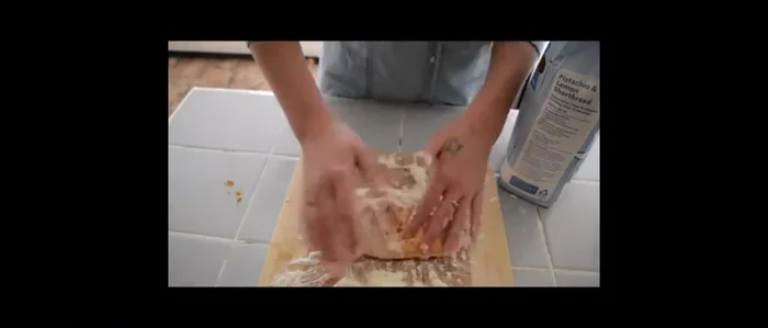 Flour your work surface and knead the mixture until it's no longer sticky.