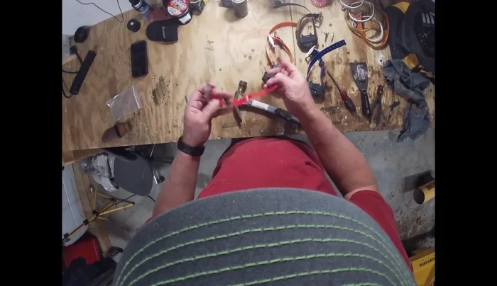 Attach the receiver to the collar, ensuring the light faces the dog’s face.