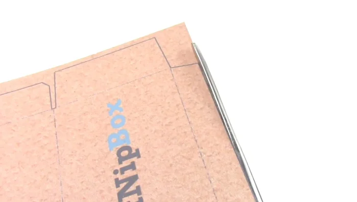 Glue the ends of the box together.