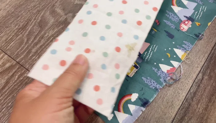 Make ribbons (optional, but recommended for rolling): Cut 3.5 inches wide by 25 inches long strips, fold, iron, and sew.