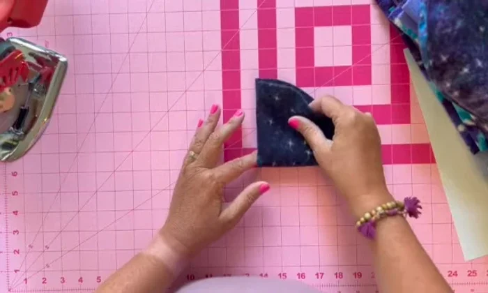 Fold circles: Fold each circle into quarters.