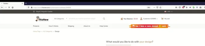 Save your design and choose to purchase or list it for sale via Shopify, WooCommerce, or Etsy.