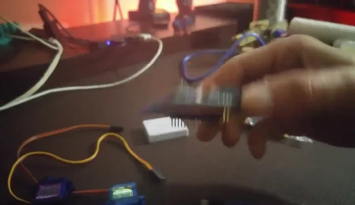 If using a breadboard, connect the components as shown in the schematic diagram provided in the video description. Otherwise, directly connect the components to the Arduino.