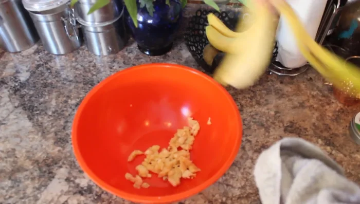 Add ½ cup of creamy peanut butter.