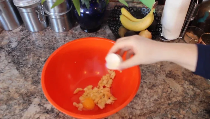 Add ½ cup of creamy peanut butter.