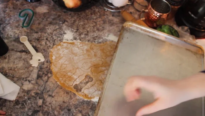 Place treats on baking sheets.
