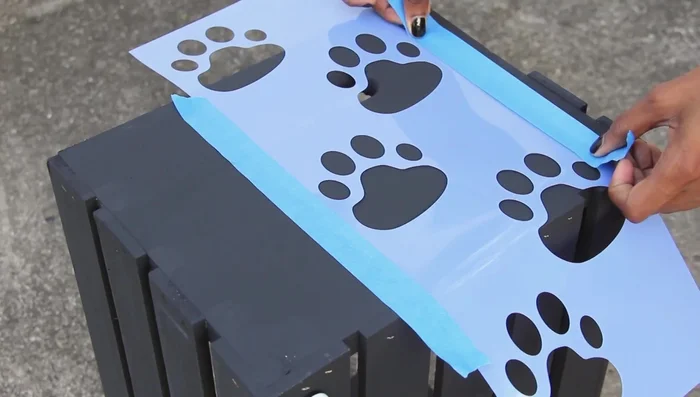 Apply wood glue to the back of each letter and press into place.