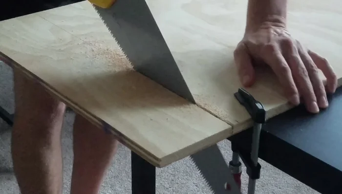 Attach shelf supports to the plywood.