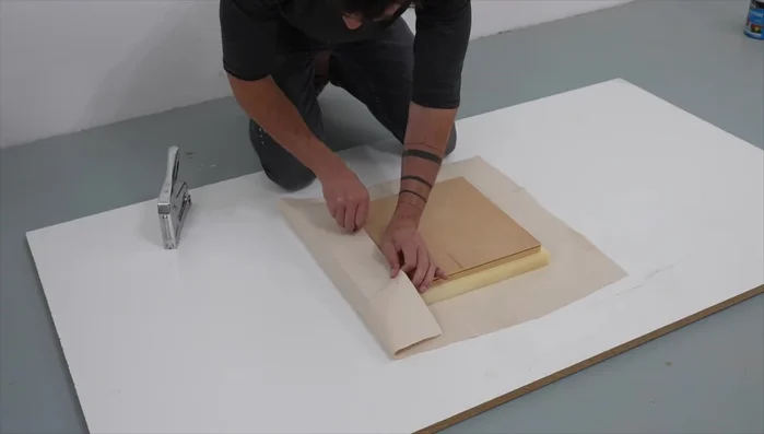 Create and attach the dog bed to the base.