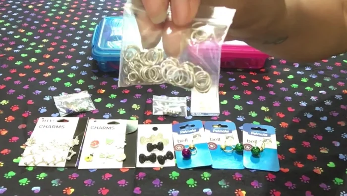 Attach a jump ring to each charm.