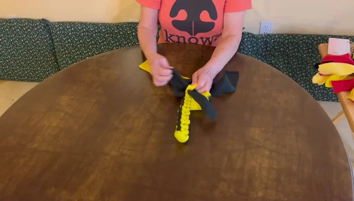 One more round of braiding.