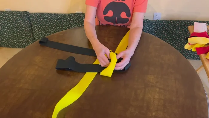 Continue braiding counter-clockwise.