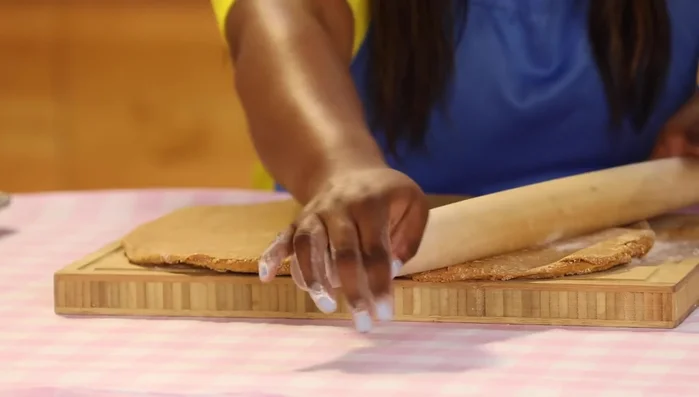 Bake biscuits at a suitable temperature until firm (approximately 15 minutes)