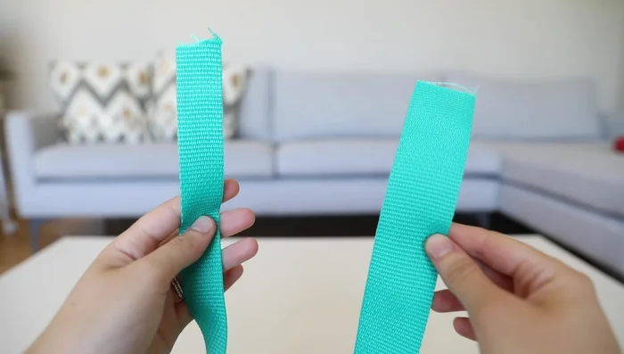 Cut webbing and use a lighter to seal edges to prevent fraying.
