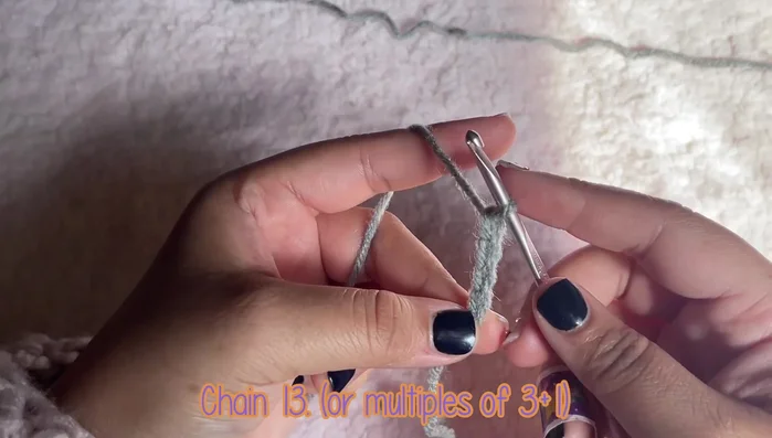 Create buckle (4mm hook): Chain 13, *(1 single crochet in next 2 stitches, 3 single crochets in next stitch)* repeat.