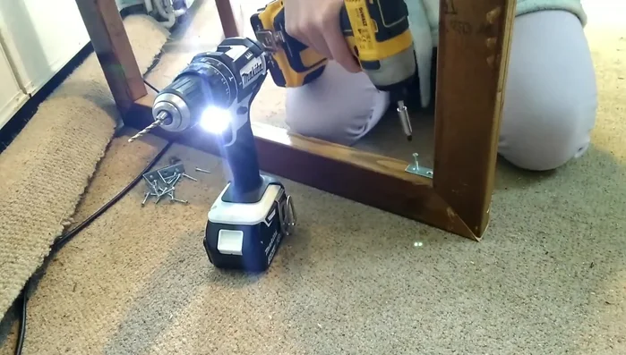 Add corner brackets to the inside of the frame for additional strength.