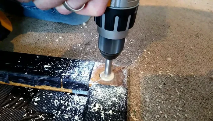 Attach the feet using wood glue and clamps. Allow at least 12 hours for the glue to dry completely.