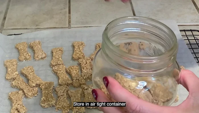 Bake at 350 degrees for 20 minutes. Store in an airtight container.