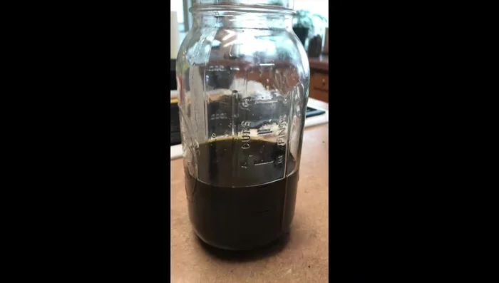 Refrigerate the strained CBD coconut oil.