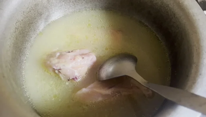 Grind Cooked Ingredients: Once everything is cooked and cooled slightly, blend the chicken and vegetables to create a smooth paste. You might need to do this in batches.