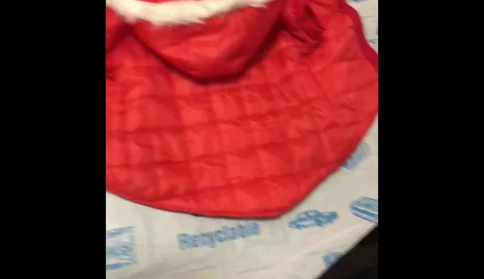 Fold back a jacket that fits your dog to use as a template. Add extra length to cover the tail (about 2 inches).