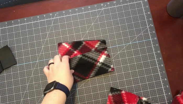 Attach velcro to the straps (one piece to each fabric type).
