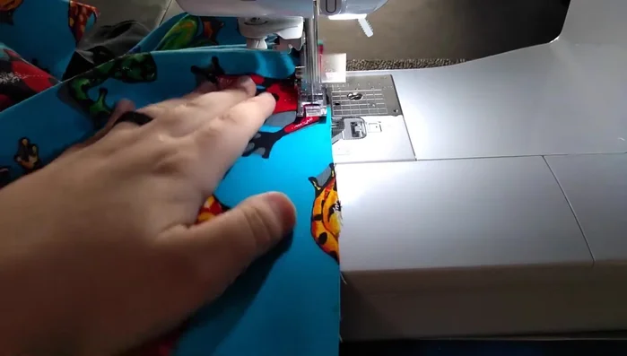 Gather the basted skirt tiers, evenly distributing the gathers.