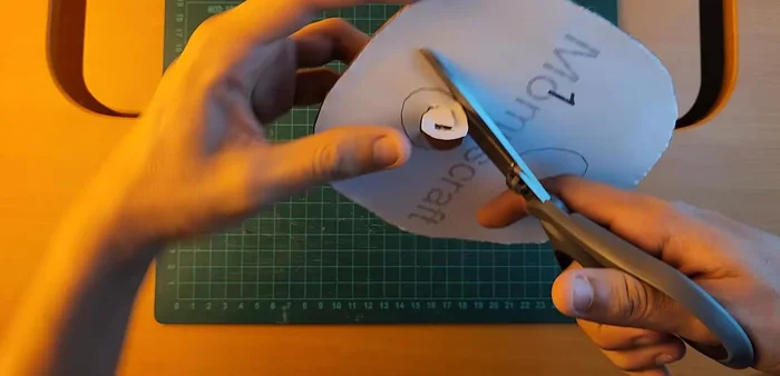 Number each foam piece and remove the template.