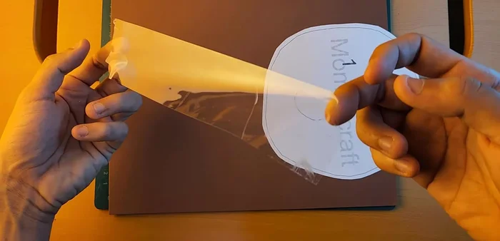 Number each foam piece and remove the template.