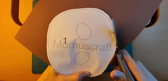 Number each foam piece and remove the template.