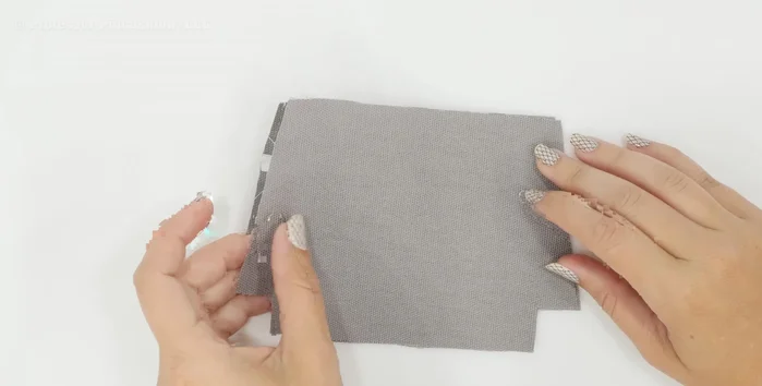 Finish corners. Press seam allowances open. Bring corners together, insert thumb to help separate seam allowances, and stitch across. Repeat for lining and main fabric pieces.