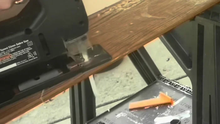 Use scroll saw to even out asymmetrical sides, then sand again.