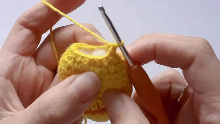 Slip stitch across to close the opening.