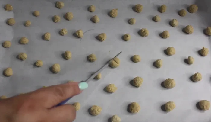 Bake until crunchy (specific baking time isn't mentioned).