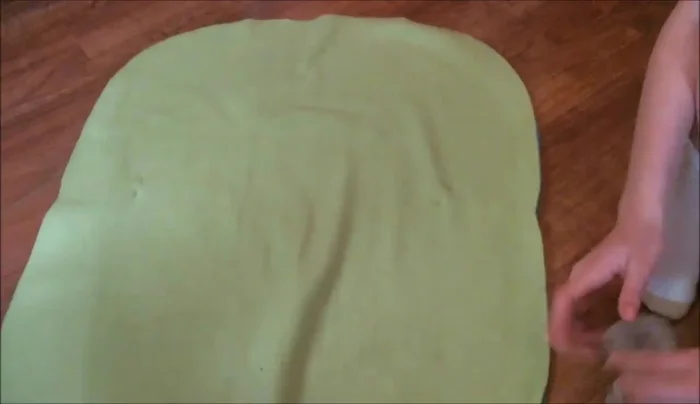 Pin and Prepare: Pin the two fabric pieces together (optional).