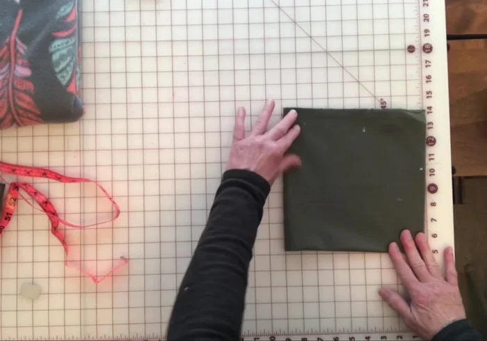 Cut along the chalk mark to create a perfect circle.