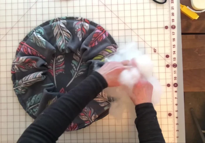 Close the openings with a straight stitch.