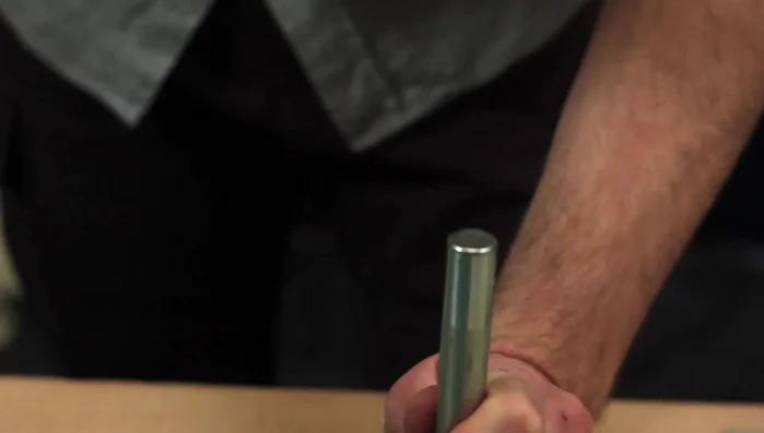 Burnish the edges of the collar (refer to the linked video for instructions).