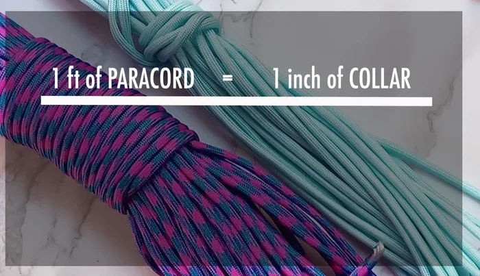 Melt the ends of the paracord to prevent fraying.