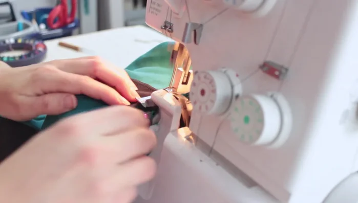 Fold and topstitch the hem with a double needle.