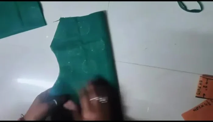 Add 1-inch seam allowance to the back piece.