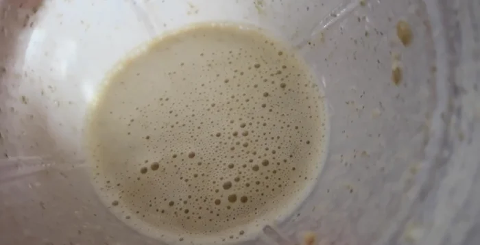 Add 1/16 teaspoon of baking powder to the batter.