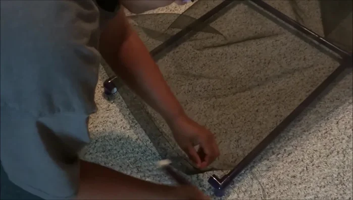 Insert the pipe: Push the pipe through the tunnel created in step 1.